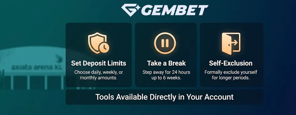 Staying in full control of your bets and deposits on GemBet